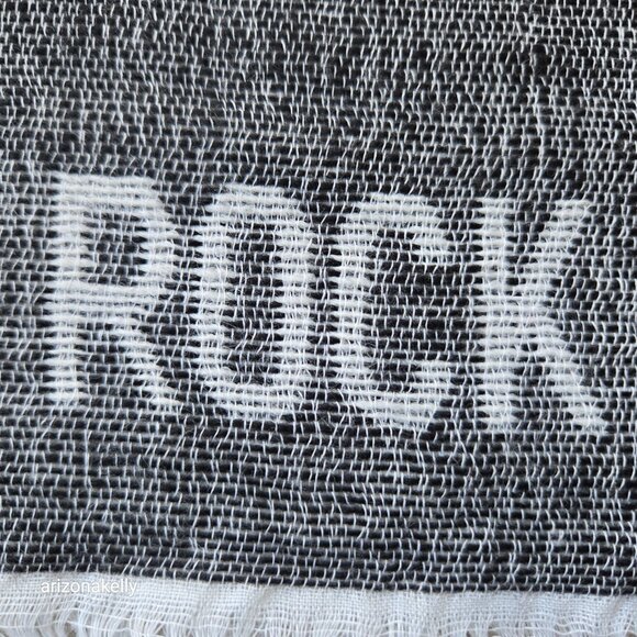 Saint & Sofia Rock & Roll Wool Blend Scarf - Picture 6 of 8